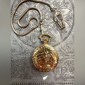 Pocket Watch/Chain, 1886-1986 limited edition, commemorative Quartz